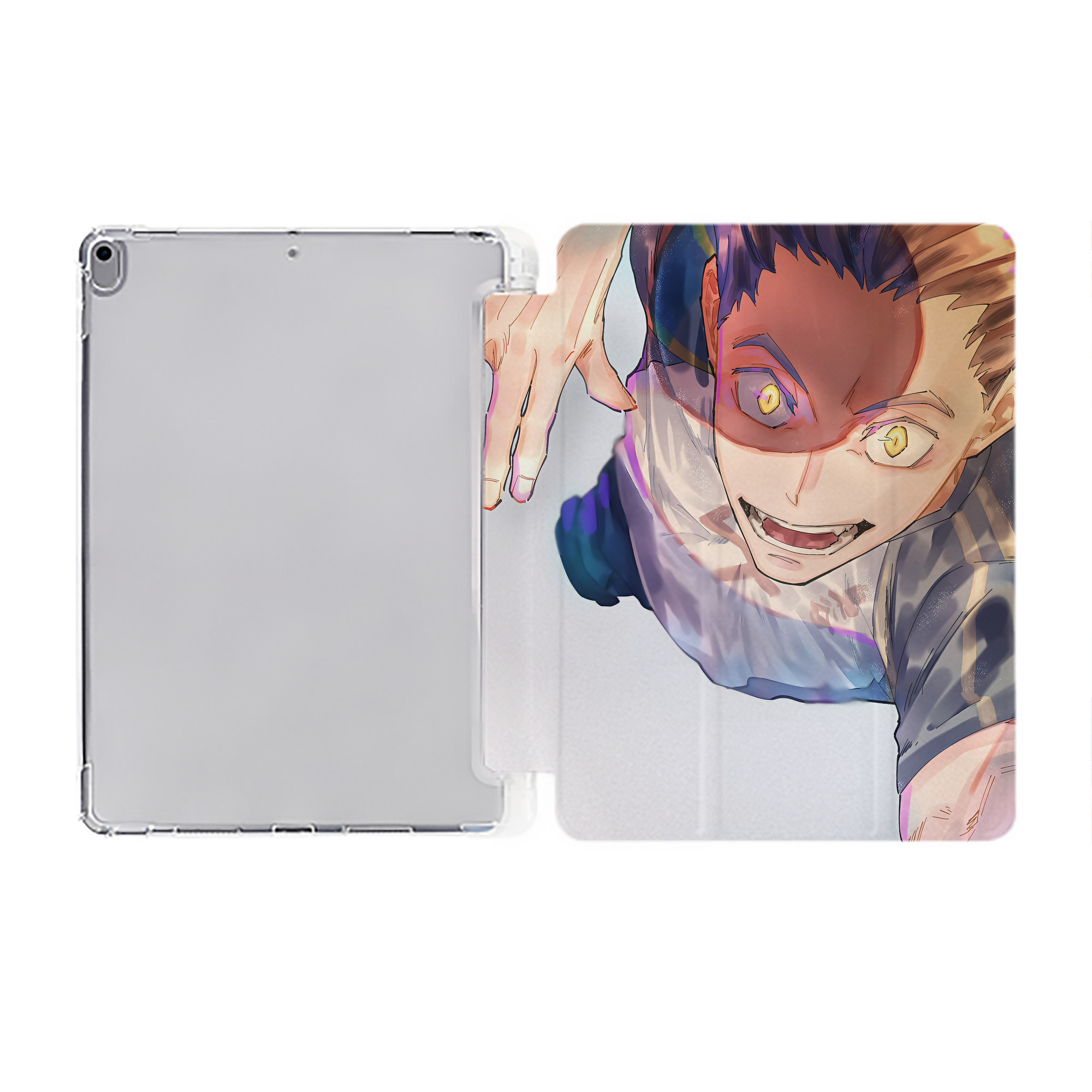 （画像用） ハイキュー!! Haikyu!! IPad ケース ペン収納付き 三つ折りスタンド PUレザー×シリコン 対応機種9.5/10.5/10.9インチ